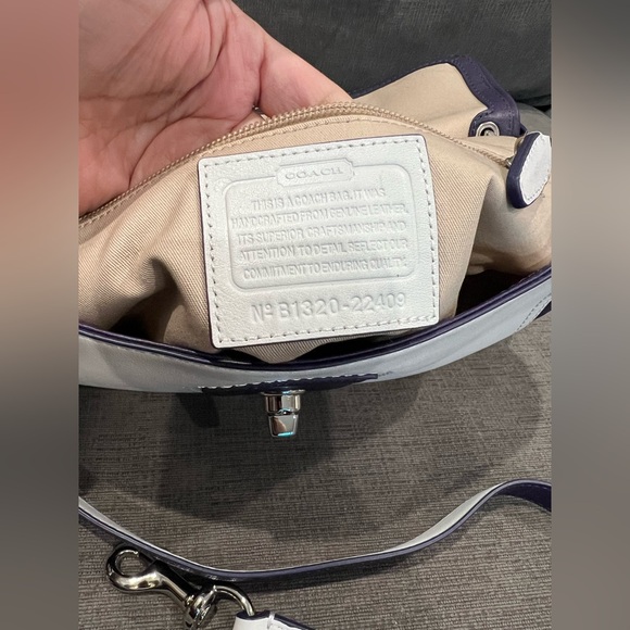 Coach Legacy White Purple Archival Crossbody Bag - Picture 8 of 8
